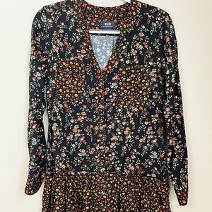 Anthropology Maeve Marlie WMNS button Up Floral tunic Dress Size: 6